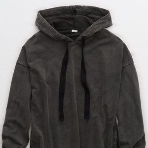 American Eagle Aerie Desert Hoodie - Smoked Gray